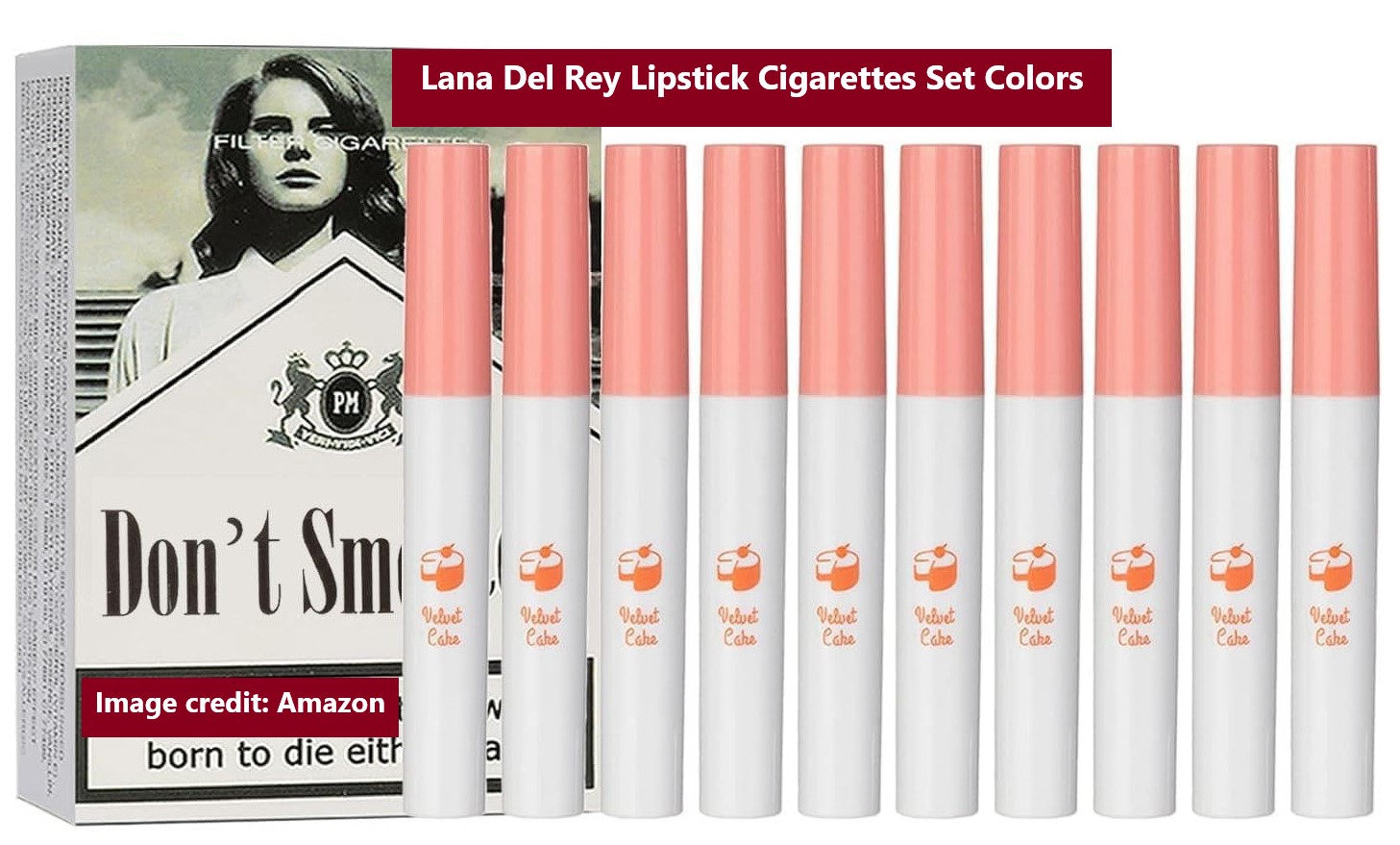 Lana Del Rey Lipstick Cigarettes Set Colors