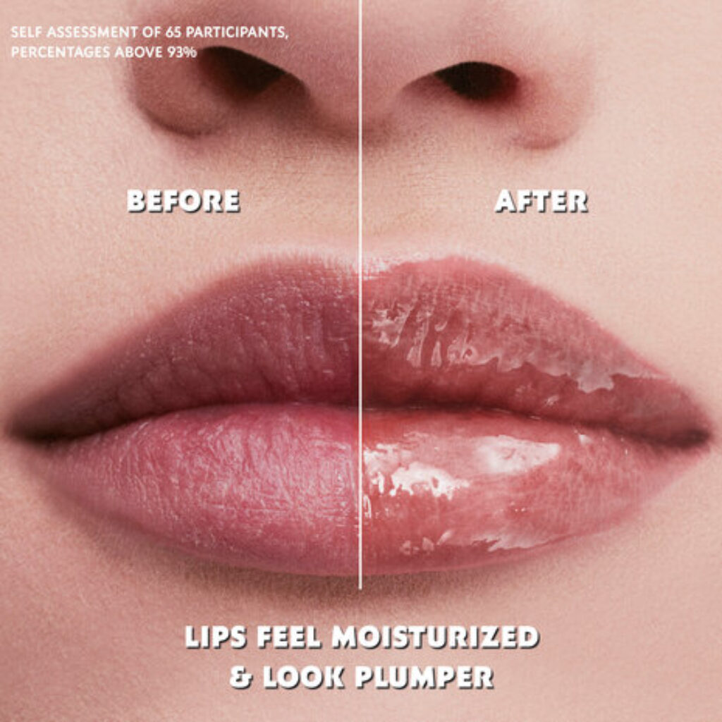 CANDY GLAZE LIP GLOSS STICK Before and after result