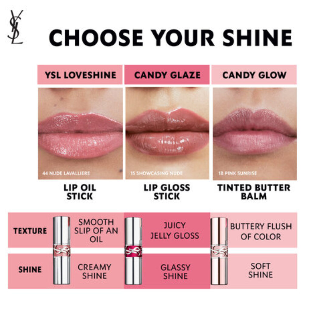 CANDY GLOW TINTED BUTTER BALM Lip Swatches of Different Shades