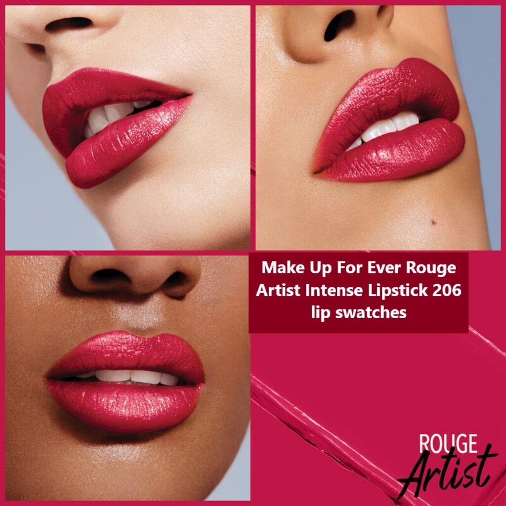 Make Up For Ever Rouge Artist Intense Lipstick lip swatches